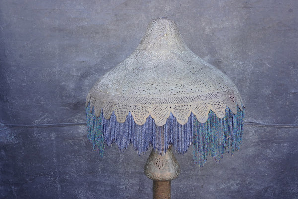 Brass and Copper Egyptian Revival Floor Lamp L859