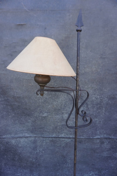 Antique Spanish Revival Hand Wrought Bridge Lamp