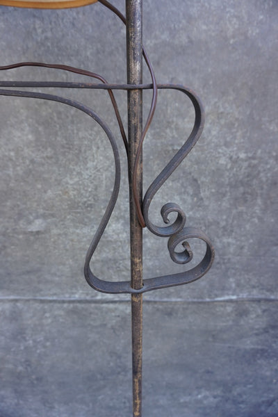 Antique Spanish Revival Hand Wrought Bridge Lamp