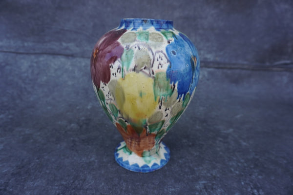 Colorful Oaxacan Dripware Vase c.1930s M1940