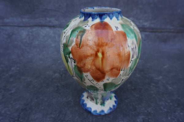 Colorful Oaxacan Dripware Vase c.1930s M1940