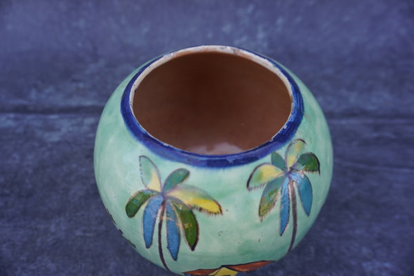 Tlaquepaque Pale Green Orb Vase  c 1930s M1948