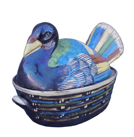 Traditional Mexican Terracotta Turkey Tlaquepaque Dish M1962