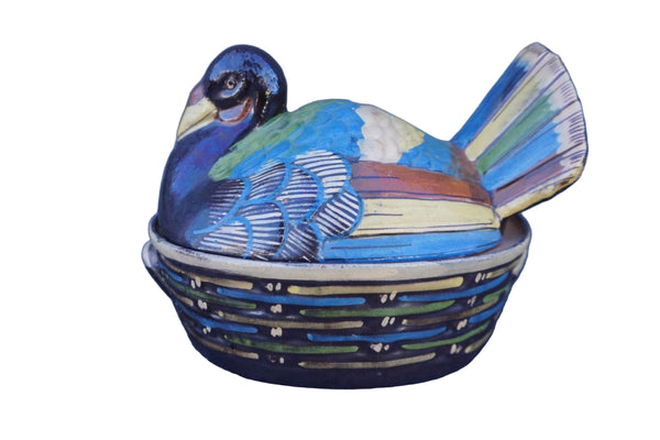 Traditional Mexican Terracotta Turkey Tlaquepaque Dish M1962