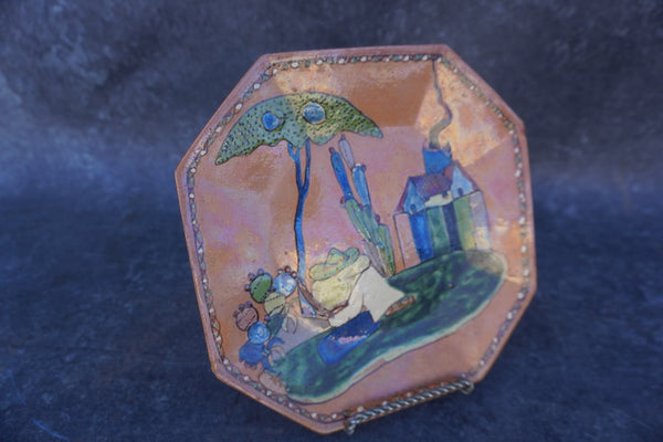 Mexican Hexa Plate with Siesta Scene M1964