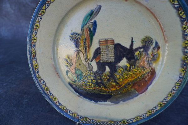 Mexican Decorative Donkey Wall Plate M1965