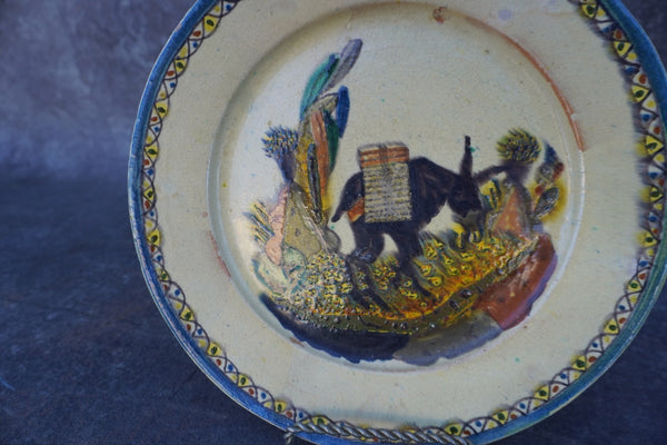 Mexican Decorative Donkey Wall Plate M1965