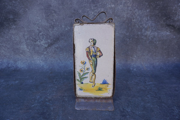 17th Century Decorative Roof Tile with Matador M1968