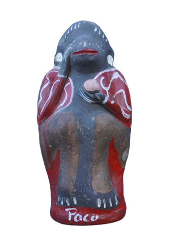 Hand-Painted Ceramic Chango Mezcalero, Mezcal Monkey M1972