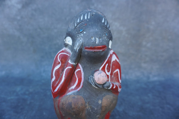 Hand-Painted Ceramic Chango Mezcalero, Mezcal Monkey M1972