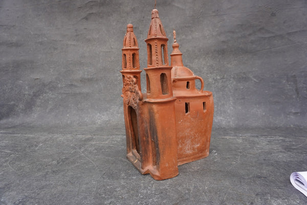 Mexican Terracotta Mission Candelero de Barro M1978