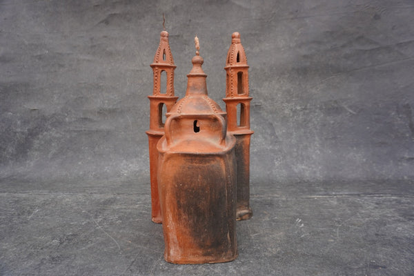 Mexican Terracotta Mission Candelero de Barro M1978