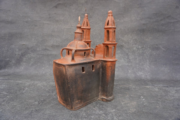 Mexican Terracotta Mission Candelero de Barro M1978
