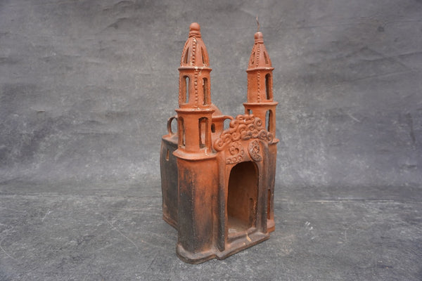 Mexican Terracotta Mission Candelero de Barro M1978