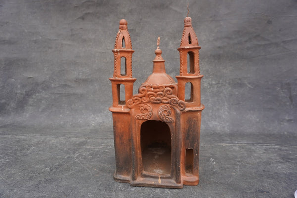 Mexican Terracotta Mission Candelero de Barro M1978