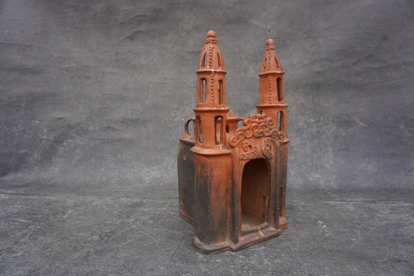 Mexican Terracotta Mission Candelero de Barro M1978