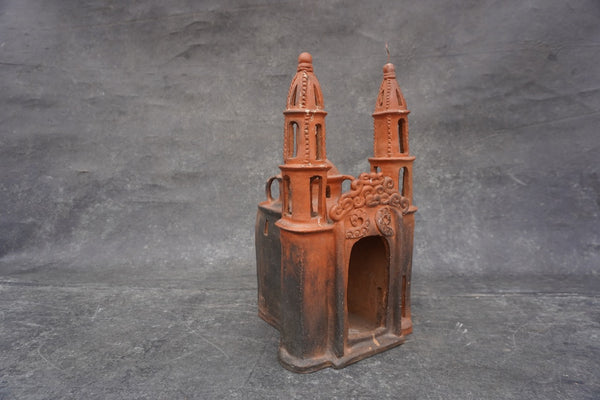 Mexican Terracotta Mission Candelero de Barro M1978