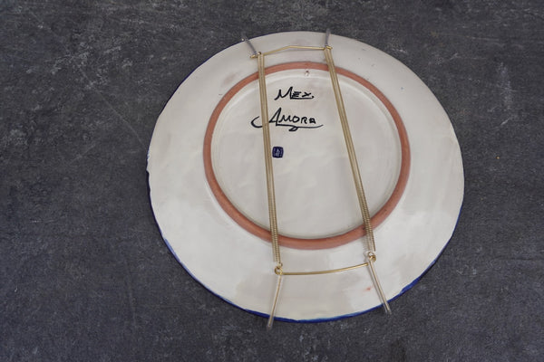 Vintage Picasso-Inspired Mexican Ceramic Plate M1991
