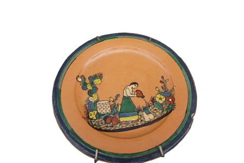 Mexican Tlaquepaque Plate, Woman at the Well M2000
