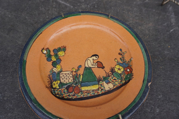 Mexican Tlaquepaque Plate, Woman at the Well M2000