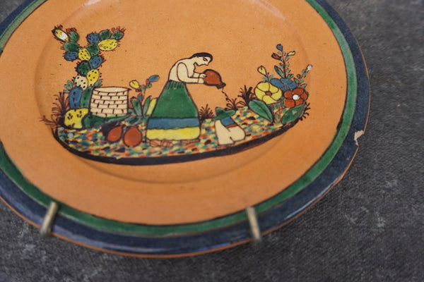 Mexican Tlaquepaque Plate, Woman at the Well M2000
