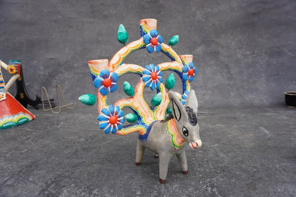 Mexican Árbol de la Vida Sculpture with Donkey M2022