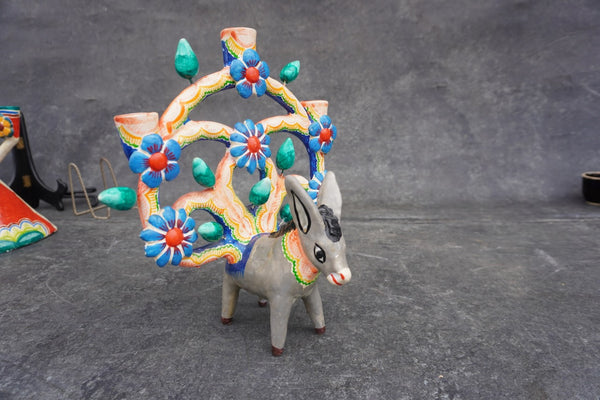 Mexican Árbol de la Vida Sculpture with Donkey M2022