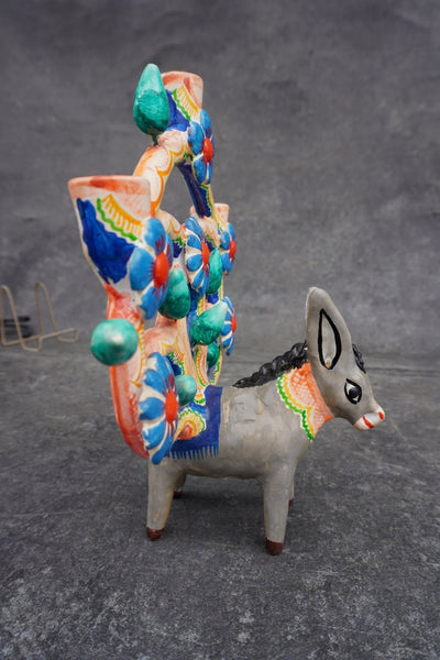 Mexican Árbol de la Vida Sculpture with Donkey M2022
