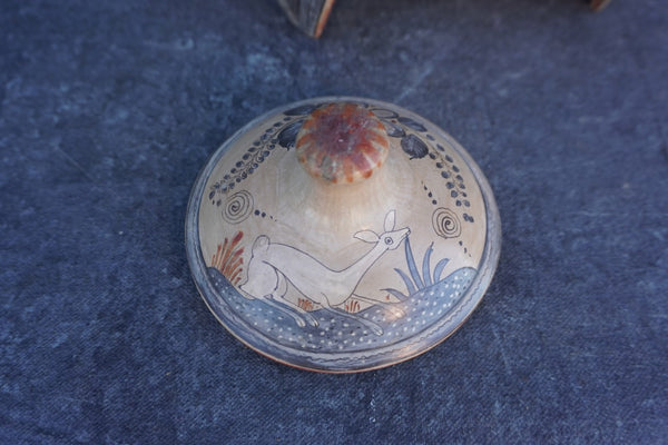 Mexican Tonala Burnished Lidded Jar M2024