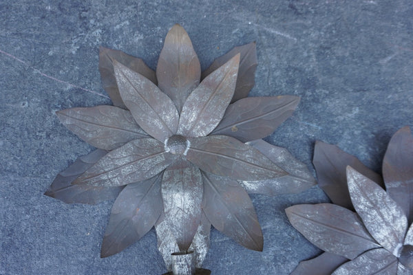 Mexican Tin Flower Candle Sconces, William Spratling Style M2026