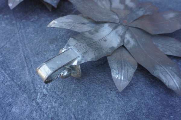 Mexican Tin Flower Candle Sconces, William Spratling Style M2026