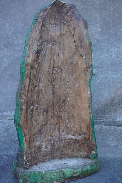 Mexican Folk Art Carved Wood Guadalupe Altar Statue, Hand-Painted M2033
