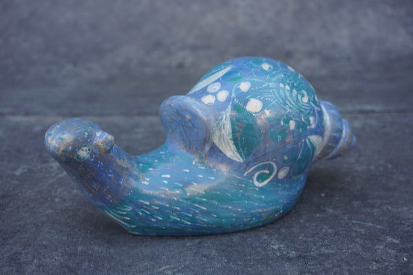 Tonala Burnished Blue Snail c.1940s M2039