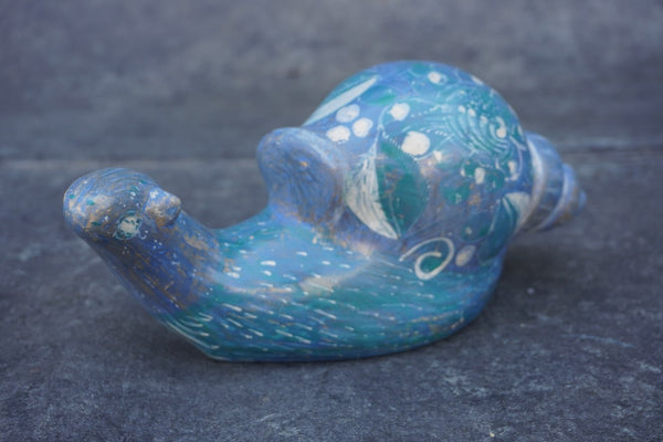 Tonala Burnished Blue Snail c.1940s M2039