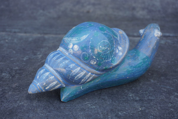 Tonala Burnished Blue Snail c.1940s M2039