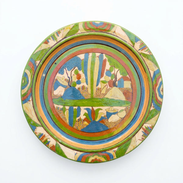 Petatillo Tlaquepaque Wall Charger c.1930s M2040