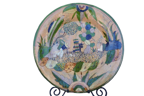 Mexican Tlaquepaque Hand-Painted Wall Charger M2041