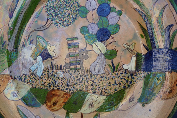 Mexican Tlaquepaque Hand-Painted Wall Charger M2041