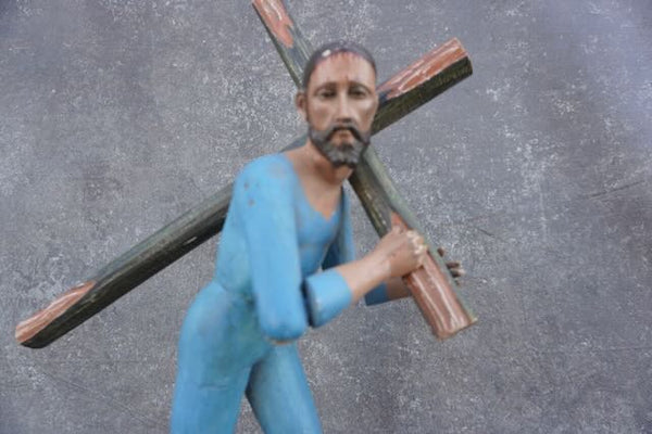 Articulated Santo of Jesus Carrying The Cross - Late 19th Century M2957