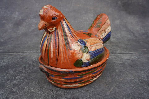 Mexican Casserole Chicken Orange Terracotta c 1950 M2958