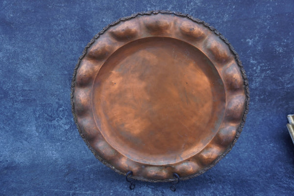 Mexican Copper Hand-Hammered Charger M3003