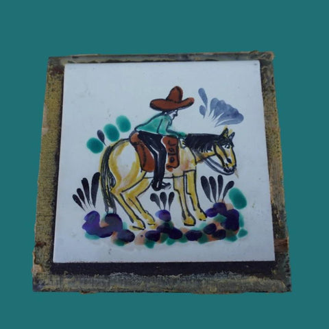 Mexican Talavera Tile c 1930s M3008