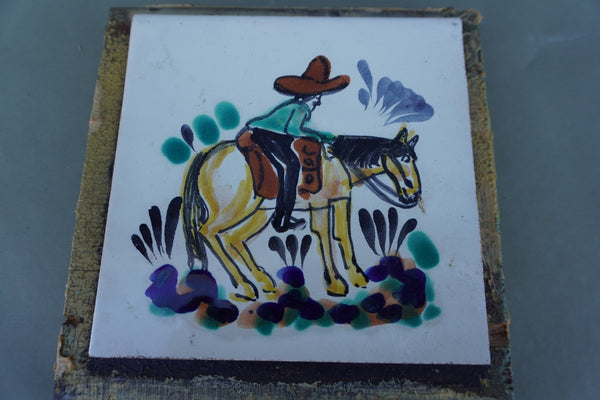 Mexican Talavera Tile c 1930s M3008