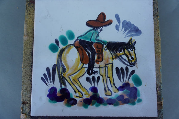 Mexican Talavera Tile c 1930s M3008