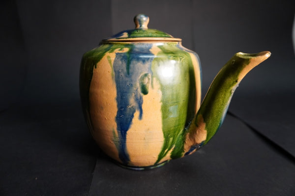 Oaxacan Dripware Rare Tea Pot  c 1930 M3026