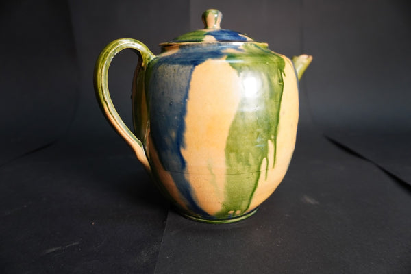 Oaxacan Dripware Rare Tea Pot  c 1930 M3026