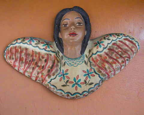 Mexican Clay Ceramic Angel M3035