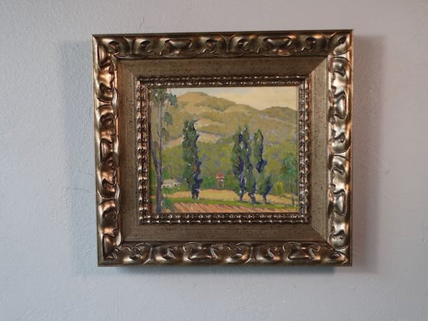 Stand of Poplars- Oil on Board by Marie Boening Kendall (1885-1953) P3167