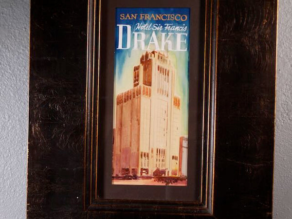 Sam Hyde Harris Original Illustration Sir Frances Drake Hotel Brochure P3178