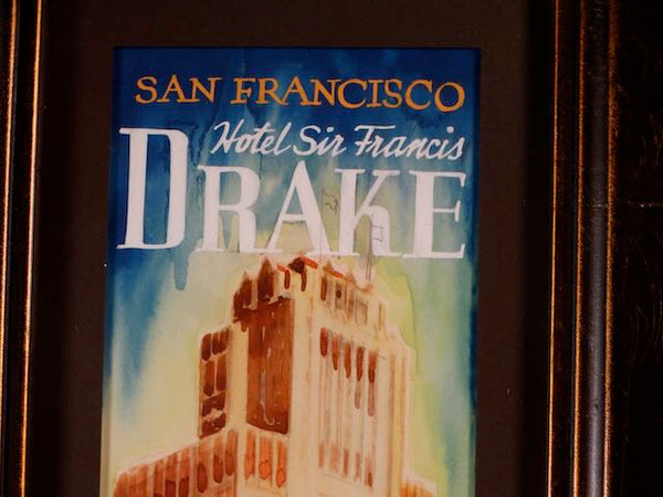 Sam Hyde Harris Original Illustration Sir Frances Drake Hotel Brochure P3178